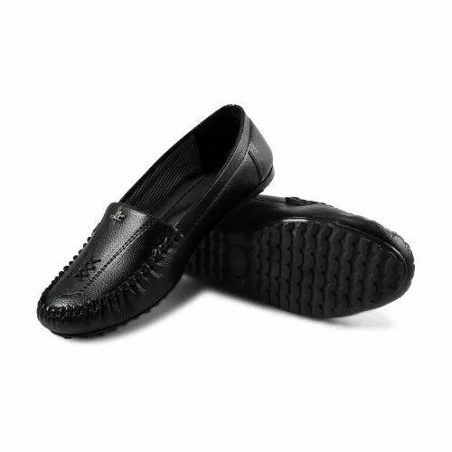 Casual Wear Comfortable Fit Slip Resistant Outsole Mens Black Leather Loafer Shoes