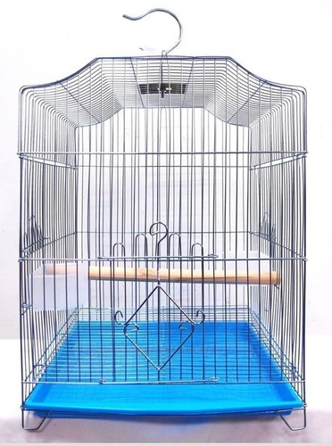 Polished Finish Corrosion Resistant Metal Body Rectangular Light Weighted Cat Cage