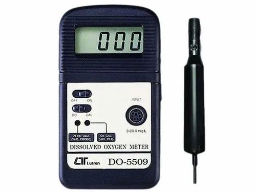 Portable Dissolve Oxygen Meter - Plastic Material, Polished Finishing | Durable, Battery Operated, Manual Operation for Laboratory Oxygen Testing