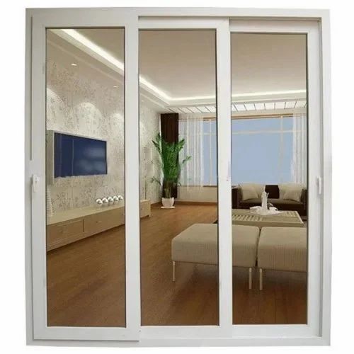 Rectangular Polished UPVC Sliding Door