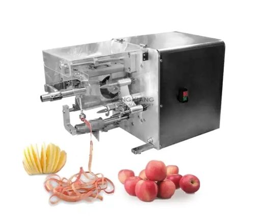 Apple Skin Peeling And Coring Slicing Cutting Machine