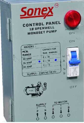 Pump Control Panel Box - Metal, Polished Finish | New, Durable, Very Good Quality, Electric Powered