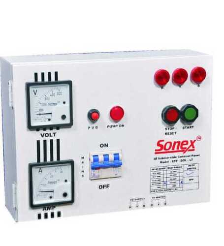 Submersible Pump Control Panel Box - Rust Proof, Weather Resistant | Low Power Consumption, Easy Installation, Minimal Maintenance, Elegant White Finish