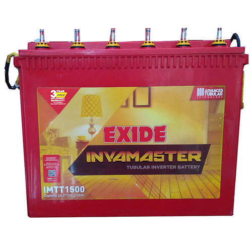 150 AH Exide Tubular Inverter Batteries For Industrial 