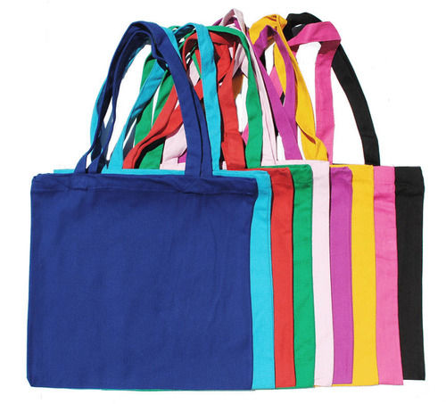 coloured cotton bags