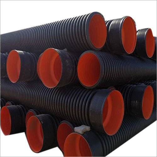 Black Color Round Shape Hdpe Material Dwc Pipe