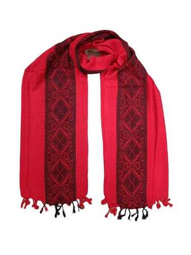 Rayon Ladies Red Fancy Printed Stole For Casual Wear