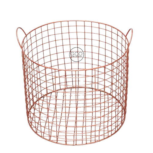 Rose Gold Laundry Cum Storage Basket