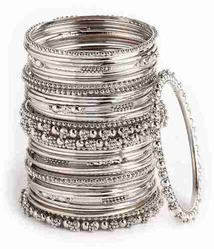 silver bangles 