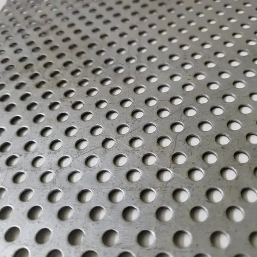 Mild Steel Perforated Sheets - Rectangular & Round Hole Shape, Galvanised Surface Finish , Suitable for Automotive and Construction Applications