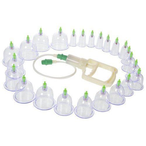 Transparent Round Shape Plastic Material Cupping Set