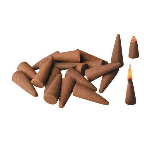 Brown Color Cone Shape Metallic Dhoop Batti