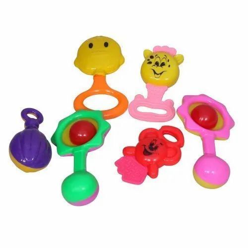 Plastic Baby Rattle Set  Age Group  1-3 Years