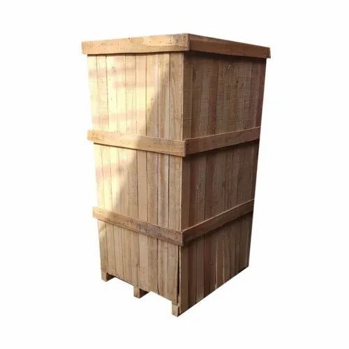 Brown Durable Smoth Finish Soft Wood Wooden Packaging Box