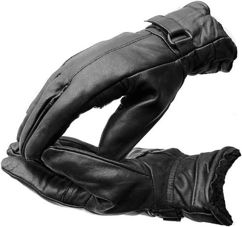 Men Leather hand Gloves Pattern  Plain