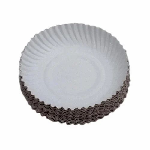 Plain Round Birthday Disposable Plate