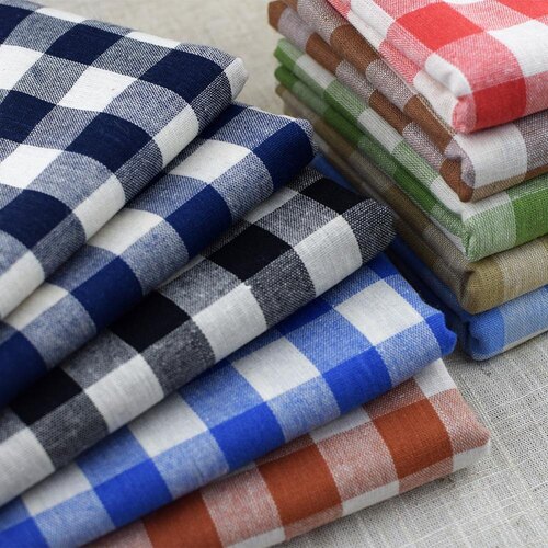 Anti wrinkle Cotton Shirting Fabric