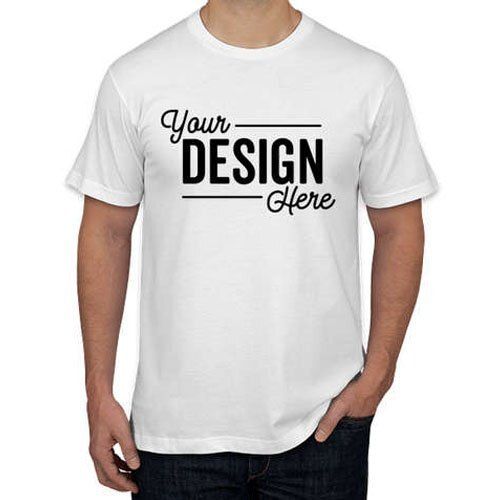 White Color Printed Pattern Regular Fit Customized T Shirts