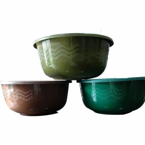 Good Quality And Fine Finishing Round Shape Plastic Tub