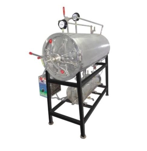 Polished Finish Corrosion Resistant Stainless Steel Electrical Horizontal Autoclave