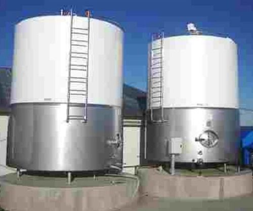 Silver Color Round Shape Stainless Steel Material Milk Silo