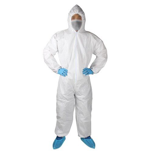 Non Woven Disposable White Safety Suits