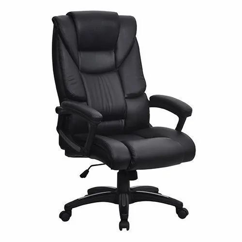 Black Color High Back Fixed Arm Executive Chairs For Office