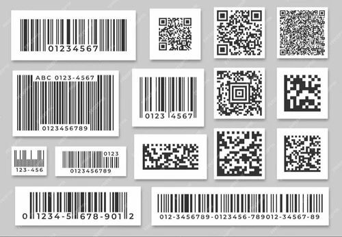 Printed Barcode Label - Tear Resistant Material, Rectangular Shape, White Color | Clear Print, Scanner Application, Ideal for Packaging