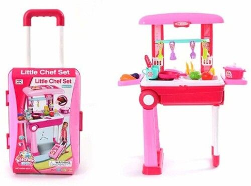 Plastic Trolley Kitchen Set Toy