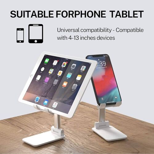 white  phone mobile stand 