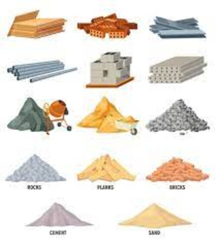 constructions site raw material