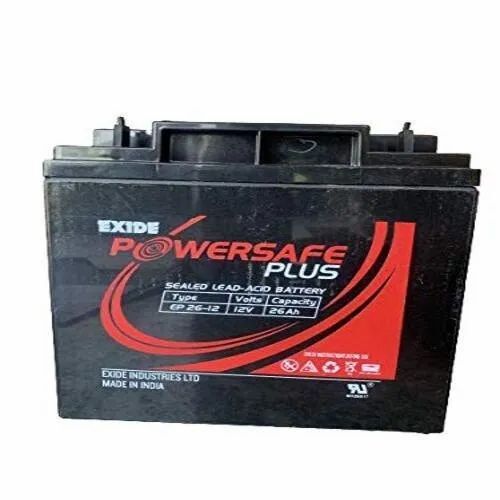 Exide SMF Battery - Plastic, 12V Nominal Voltage, Black & Red Color | High Efficiency, Shock & Heat Resistance, Easy to Install, Portable, Rechargeable