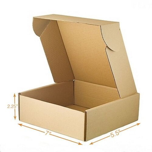 Eco Friendly Durable Brown Rectangular Cardboard Packaging Box