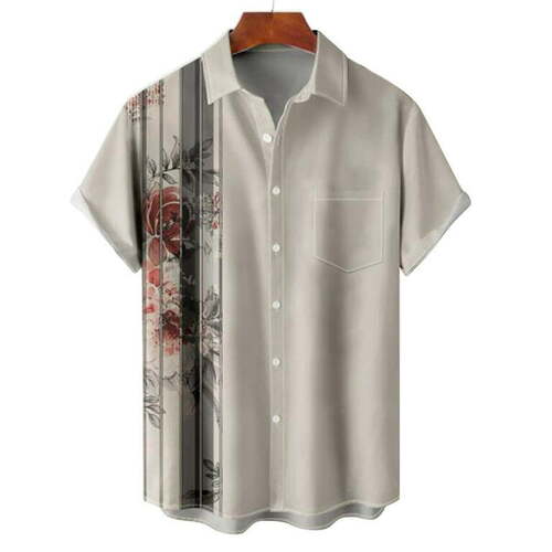 Short Sleeve Mens Shirt - Cotton Blend, Comfortable Fit with Neat Stitching | Color Fastness, Shrink Resistance, Ideal for Gifting