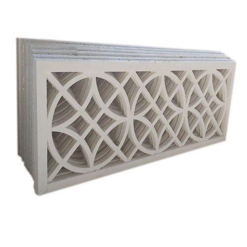 White Color Rectangular Shape Rcc Cement Grill