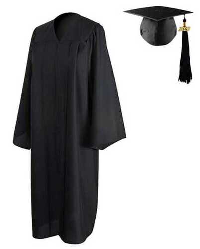 Black Color Graduation Gown