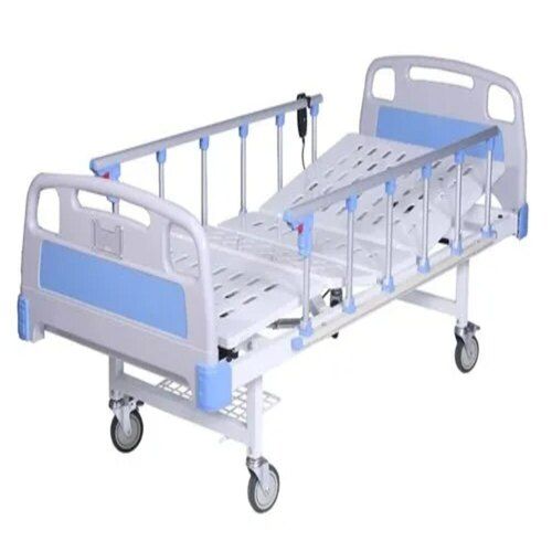 Moveable Hospital Bed - Rectangular Shape, Polished Finish, 4 Wheels , High-Density Foam Mattress, Heavy-Duty & Easy to Clean, Corrosion and Rust Resistance, Floor Mounted with 2 Side Rails