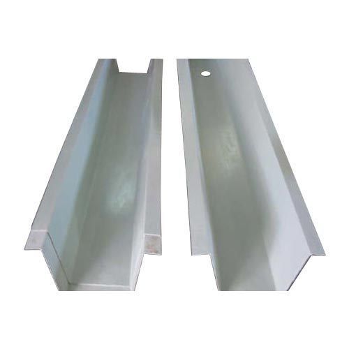 Frp Gutter - High Strength, Heavy-Duty, Polished Finish | Corrosion, Rust, Water, Rain, Leak, Crack Resistance in Silver