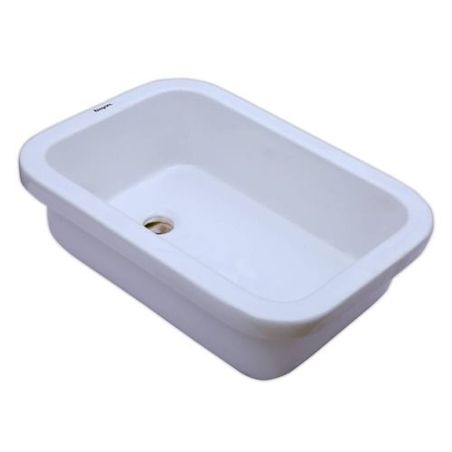 White Color Plain Pattern Wall Mounted Lab Sink