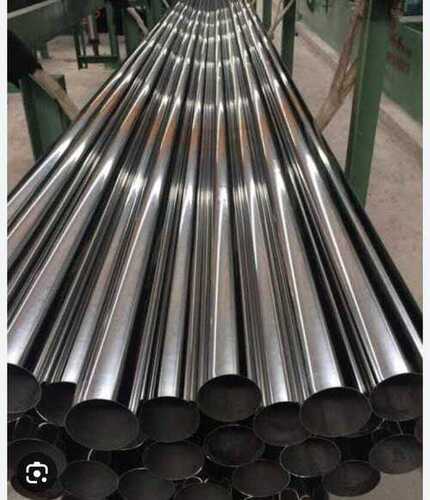 Silver Stainless Steel Round Pipes