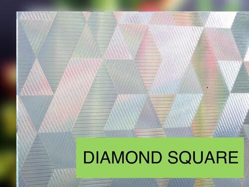 Heat Resistant Diamond Square Glass Sheet