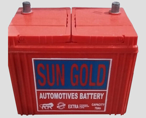 Flame Proof Red Automotive Battery, 70Ah