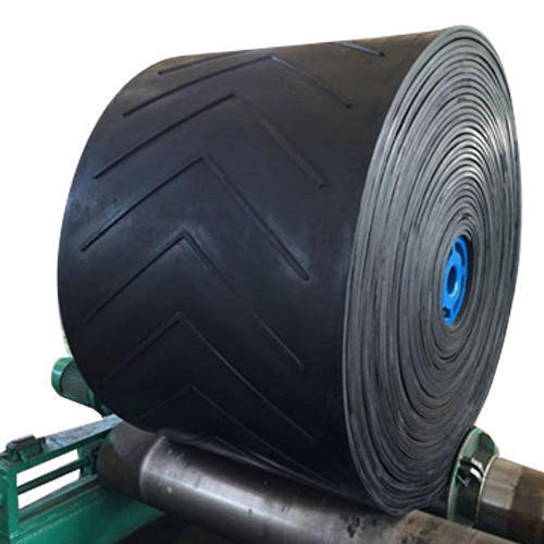 Black Endless Rubber Conveyor Belt