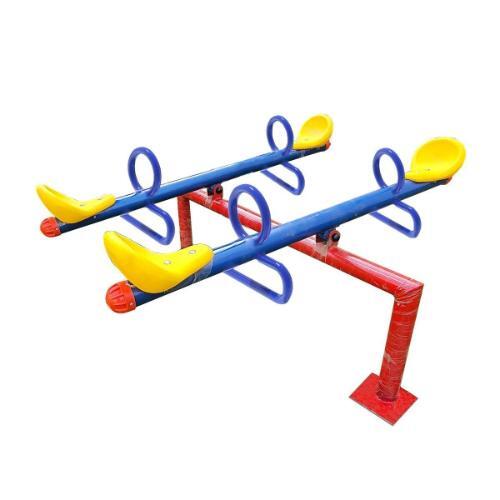 HIGH QUALITY OUTDOOR DOUBLE METAL SEE SAW FOR KIDS