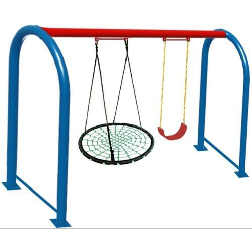 OUTDOOR PLAYGROUND NEST ARC SWING SET FOR KIDS 