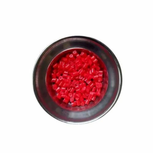 Recycled Eco Friendly Red HDPE Granules