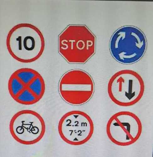 Retro Reflective Sign Boards For Road Safety