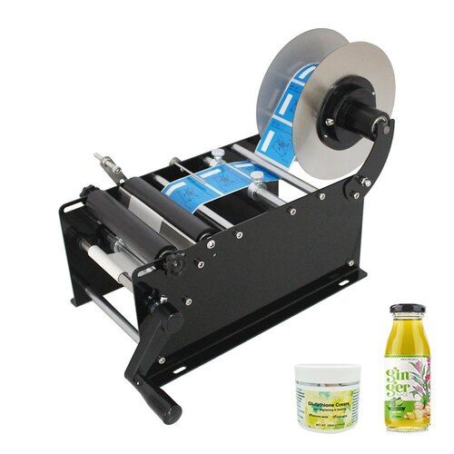 Floor Mounted Heavy-Duty High Efficiency Electrical Automatic Bottle Sticker Labeling Machine