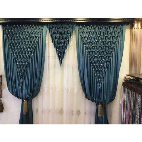 Premium Design Silk Plain Drapes Curtains