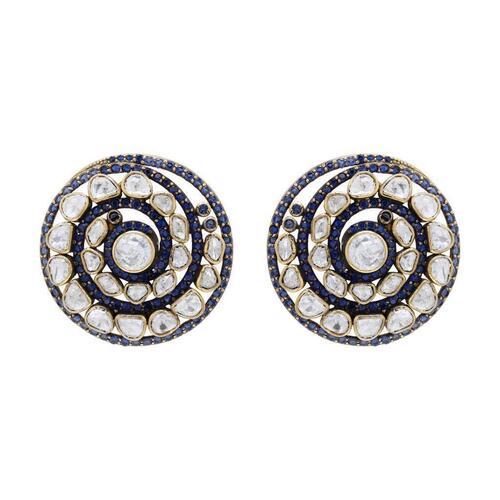 Designer Kundan Meena Earrings